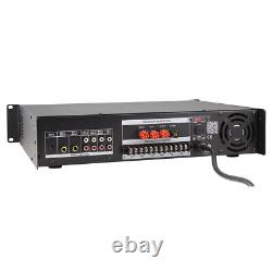 Amplificateur De Puissance Du Système Professionnel Pa 280 Watts 6 Zone 70/100v Mp3 Bluetooth
