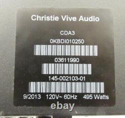 Amplificateur De Puissance Professionnel Classe D 3000w Christie Vive Audio Cda3