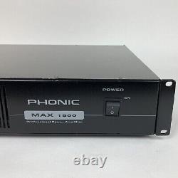 Amplificateur De Puissance Professionnel Phonic Max 1500 Bien Travailler Questions Cosmétiques