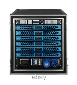 Amplificateur De Puissance Professionnel Série Cvr D-1004 1 Espace 1000 Watts X4 À 8? Bleu