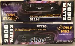 Amplificateur PA Pyle PT710 2000 Watts 3 Entrées Montable en Rack 19 Neuf dans la Boîte