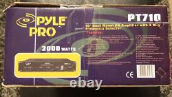 Amplificateur PA Pyle PT710 2000 Watts 3 Entrées Montable en Rack 19 Neuf dans la Boîte