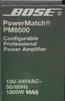 Amplificateur Professionnel Bose PowerMatch PM8500 Power Match 8500