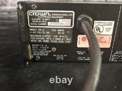 Amplificateur audio professionnel Crown Power Base 2 PB2 400 Watts