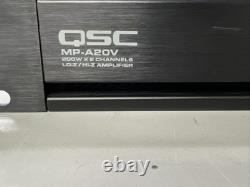 Amplificateur audio professionnel QSC MP-A20V à 2 canaux de 400W Multi-Channel FlexAmp