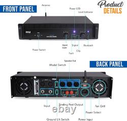 Amplificateur de puissance Bluetooth audio professionnel 2 canaux montable en rack et bridgeable