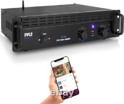 Amplificateur de puissance Bluetooth audio professionnel 2 canaux montable en rack et bridgeable