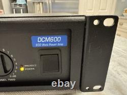 Amplificateur de puissance Carvin DCM600 600 W à montage en rack, 2 canaux, fabriqué aux États-Unis, audio pro - fonctionne
