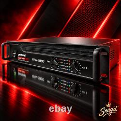 Amplificateur de puissance DJ professionnel GPA-6000, 5000 W en crête, 2 canaux, montage en rack 2U, stéréo/ponté