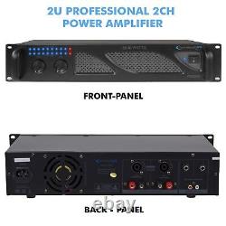 Amplificateur de puissance DJ professionnel Technical Pro Professional de 3000 Watts 2U 2 canaux avec Du