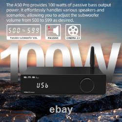 Amplificateur de puissance HiFi A50 PRO, filtre passe-haut/passe-bas 2.1 canaux, MA120 d'Infineon