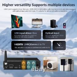 Amplificateur de puissance HiFi A50 PRO, filtre passe-haut/passe-bas, 2.1 canaux, MA120 d’Infineon
