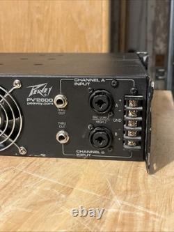 Amplificateur de puissance Peavey PV 2600 à 2 canaux professionnel vintage en état de fonctionnement