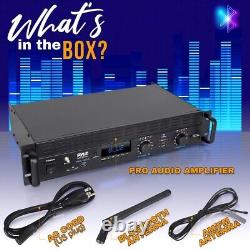 Amplificateur de puissance Pro Audio Pyle Bluetooth - 2000 watts, amplificateur audio professionnel à 2 canaux