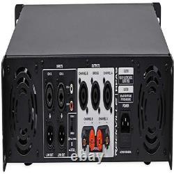 Amplificateur de puissance Pro/DJ Rockville 3000 Watts crête / 800 Watts RMS à 2 canaux noir.