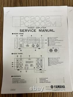 Amplificateur de puissance Pro Yamaha PC2002M EUC entièrement révisé 100V 240 WPC @ 8 Ohm