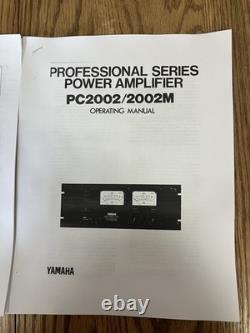 Amplificateur de puissance Pro Yamaha PC2002M EUC entièrement révisé 100V 240 WPC @ 8 Ohm