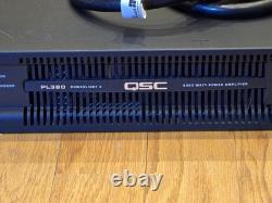 Amplificateur de puissance QSC PL380 Powerlight 3 de 8000 watts, amplificateur de rack pro pour audio en direct