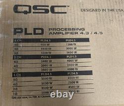 Amplificateur de puissance QSC PLD 4.3 professionnel de 2500 watts à 4 canaux pour son live DJ audio.