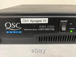 Amplificateur de puissance QSC RMX 850 vintage en rack 200W avec canal pro audio