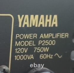 Amplificateur de puissance Yamaha P2500 2 canaux 250W Amp Pro Audio testé et fonctionnel