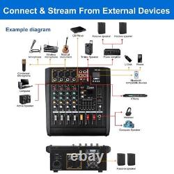 Amplificateur de puissance à 12 canaux Pro DJ Mixeur de karaoké Bluetooth Audio Mixing Amp 16DSP