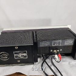 Amplificateur de puissance à deux canaux Vintage Crown Professional D150A monté en rack