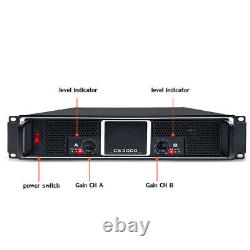 Amplificateur de puissance audio analogique à 2 canaux professionnel CS3000 1100W