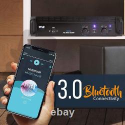 Amplificateur de puissance audio professionnel Bluetooth 2 canaux monté en rack et bridgeable