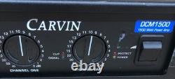 Amplificateur de puissance audio professionnel Carvin DCM 1500, amplificateur de 1500 watts, testé en rack