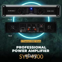 Amplificateur de puissance professionnel 2 canaux 4500 W pour composant audio domestique f