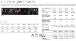 Amplificateur de puissance professionnel 2 canaux, 525W à 4 Ohm, DSP, entrées XLR/RCA, bande
