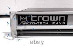 Amplificateur de puissance professionnel 2 canaux Crown 24 X 6 Macro-Tech testé en puissance