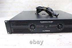 Amplificateur de puissance professionnel American Audio VLP600 de 600w pour DJ, testé et fonctionnel