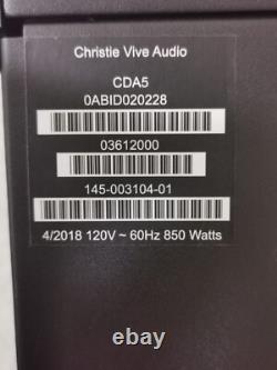 Amplificateur de puissance professionnel Christie CDA5 VIVE Audio 5000W