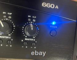 Amplificateur de puissance professionnel Crown 660A 6 canaux 100V 160-ohms montable en rack