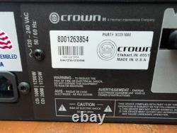Amplificateur de puissance professionnel Crown Audio CDi 1000 à 2 canaux, excellent état, lire

<br/>  