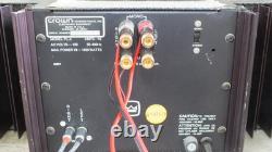 Amplificateur de puissance professionnel Crown Power Line Four pour audiophiles 165 W par canal, en état de fonctionnement VID