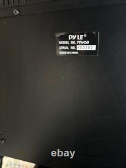 Amplificateur de puissance professionnel DJ Pyle Pro PPA450 4500 W 2 canaux non testé