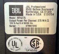 Amplificateur de puissance professionnel JBL MPA275