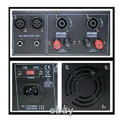 Amplificateur de puissance professionnel PA6400 montable en rack de 3200 watts pour groupe de musique et club.