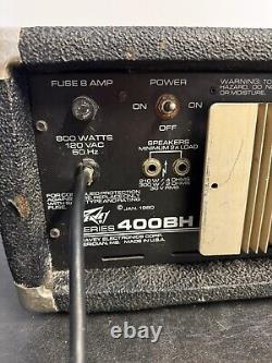 Amplificateur de puissance professionnel Peavey XC-400 Série Mark III de 1980 à canal unique