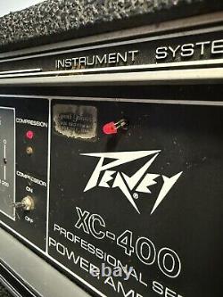 Amplificateur de puissance professionnel Peavey XC-400 Série Mark III de 1980 à canal unique