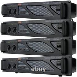 Amplificateur de puissance professionnel Pro PA2400 montable en rack 1200 Watts pour clubs de PA