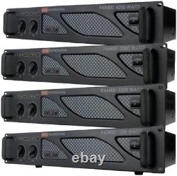 Amplificateur de puissance professionnel Pro PA2400 montable en rack 1200 Watts pour groupe de musique ou club