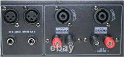 Amplificateur de puissance professionnel Pro PA4400 montable en rack de 2200 watts pour groupe de musique et club