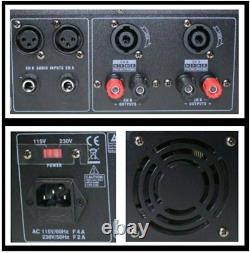 Amplificateur de puissance professionnel Pro PA6400 monté en rack 3200 Watts pour groupe de musique et club.
