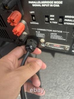 Amplificateur de puissance professionnel Pro PVX-9000 allumé, tests limités super