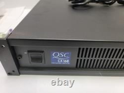 Amplificateur de puissance professionnel QSC CX168 8 canaux avec cordon d'alimentation et prises arrière Amplificateur de puissance professionnel QSC CX168 8 canaux avec cordon d'alimentation et prises arrière