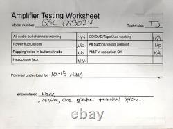 Amplificateur de puissance professionnel QSC CX302V 2 canaux, XLR